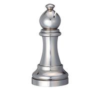 Hanayama - Chess Puzzle Bishop (Alfil) Argenté, Puzzle Échecs Métal, Difficulté Faible, À Partir de 8 Ans