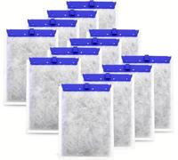 HANBO Lot de 12 grandes cartouches filtrantes de rechange compatibles avec les filtres Tetra Whisper Bio-Bag pour filtres électriques Whisper 20i/40i/IQ20/30/45/60 PF20/30/40/60