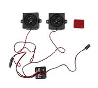 Hancaner Module Sonore Moteur RC Simulateur de Sons de Moteur à Fréquence Variable avec Haut-Parleurs 5W 8 Ohm pour Camion Excavateur Véhicule Construction Radiocommandé