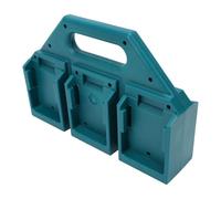 Hancaner Support de rangement à 6 compartiments pour piles BL1830 BL1850 BL1840 BL1820 BL1860B 18 V 14,4 V avec poignée et matériau ABS pour batteries à outils, organisateur et transport