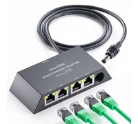 HanCenDa Adaptateur Ethernet Starlik pour Starlik Ge 3Mii 1 vers 4, extension réseau LAN RJ45 pour Cat 55e678, connexion rapide et stable pour 4 appareils simultanément