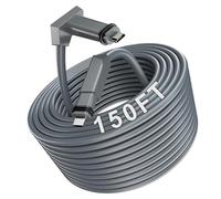 HanCenDa Câble Starlink 150 pieds (46 mètres) pour Actuated Gen 2, câble de rechange pour Satellite V2, rallonge IP68 étanche pour V2, gris