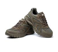 HANCHE Breathable Work Safety Shoes for Men and Women, Anti-Skid Steel-Toed Footwear, Anti-Smash and Anti-Puncture Labour Insurance Shoes, Lightweight Adventure Protection Sneakers(Green,45 EU)