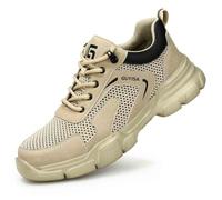 HANCHE Insulated 10kv Protective Work Shoes, Comfortable and Breathable Electrician Shoes, Labor Insurance Shoes, Male Anti-Smash Anti-Puncture Safety Shoes(EU 38)