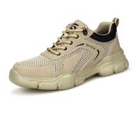 HANCHE Insulated 10kv Protective Work Shoes, Comfortable and Breathable Electrician Shoes, Labor Insurance Shoes, Male Anti-Smash Anti-Puncture Safety Shoes(EU 39)