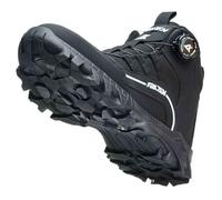 HANCHE Knob Work Safety Shoes, Labour Insurance Shoes, Smash and Puncture Resistant Steel Toe Footwear, Outdoor Adventure Protection Sneakers(Black,EU 41.5)