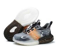 HANCHE Work Safety Shoes for Men and Women, Impact-Resistant and Puncture-Resistant Labour Insurance Shoes, Durable Popcorn Sole Protection Footwear, Steel-Toed Adventure Sneakers(White,EU 36)