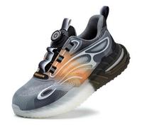 HANCHE Work Safety Shoes for Men and Women, Impact-Resistant and Puncture-Resistant Labour Insurance Shoes, Durable Popcorn Sole Protection Footwear, Steel-Toed Adventure Sneakers(White,EU 43)