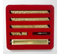 Hanchen Copper Brass Stamping Flexible Letters Numbers Alphabets Symbols Characters Molds CNC Engraving Molds for Hot Foil Stamping Machine (Italic, Spiral Type)