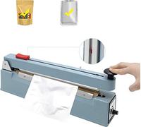 Hanchen Machine de Scellage Thermique avec cutter 200 mm/7.8inch Machine de Cachetage Scelleur de Sac Impulse pour Film Composite/Film Stratifié/Emballage en Papier kraft/Sac en Mylar 220V