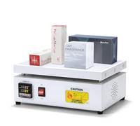 Hanchen Machine d'emballage de cellophane manuelle - Machine à sceller de chauffage de bureau pour parfum BOPP, cosmétiques, boîte de poker, film thermocollant en PVC (200 × 300 mm)