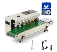 Hanchen Scellant à bande continue 6-12 mm, machine horizontale automatique avec contrôle numérique de température pour emballage domestique-commercial 220 V 600 W