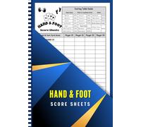 Hand And Foot Score Sheets: 120+ Score Pads For Scorekeeping / 6" x 9" in