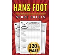 Hand And Foot Score Sheets: 120+ Score Pads For Scorekeeping / 6" x 9" in
