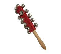 Hand Bell For Kids - 10.43in Sleigh Bell | Instruments Hand Jingle Bells | With 21 Stainless Steel Bells, Wooden Handled Percussion Music Toy For Home School Stage Performance
