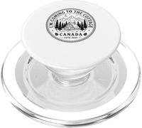 Hand-Drawn Coming Cottage Canada Estd. 2025 Retro Vintage PopSockets PopGrip pour MagSafe