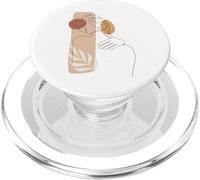 Hand Drawn One Line Art Minimalist PopSockets PopGrip pour MagSafe