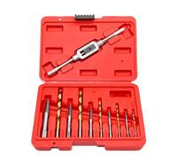 Hand Drill Bits, Tap Extractor Set, Heavy Duty Kit, Precision Machined Steel, Rust-Resistant Finish, Ideal for Home Repairs and Automotive Maintenance Tasks, 7.72x5.43 inches