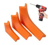 Hand Drill Guide - Non Slip Grip V Groove Anti Drift Jig | Precision Hole Positioning Tool Metalworking Woodworking Alignment Fixture for Furniture, Assembly, Garage, Carpentry