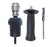 Hand Drill To Electric Hammer Conversion Head Adapter | Stainless Steel Hex Shaft Anti Slip 4 Hole Interface Alloy Gear Drill Conversion Attachment Power Tool Accessory