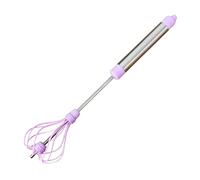 Hand Egg Beater, Cooking Hand Mixer, Ergonomic Semi-Automatic Whisk, Manual Rotating Design, 12.2x2.76 Inches, Ideal for Baby Food, Soups, Sauces, Baking, Home, Gathering, Dining Room