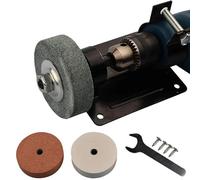 Hand Electric Drill To Grinder Machine Sander Conversion Head Kit Grindstone Polishing Grinding Wheel Knife Stand Holder(Set 3)