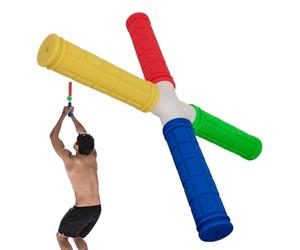 Hand Eye Coordination Trainer, Reaction Training Stick Exercise Equipment, PVC, Rubber Four-Head Design Catching Game, Improve Speed and Agility for Athletes of All Ages, 30x30x2.95cm