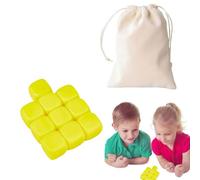 Hand Eye Coordination Training Toy - Stone Catching Game | Colorful Blocks Stacking Toys | Colorful Throwing Game | 10x Silicone Building Blocks, Stacking Block Educational Toy for Boys, Girls