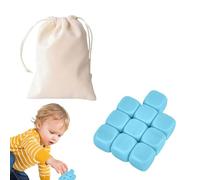 Hand Eye Coordination Training Toy - Stone Catching Game | Colorful Blocks Stacking Toys | Colorful Throwing Game | 10x Silicone Building Blocks, Stacking Block Educational Toy for Boys, Girls