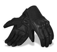 Hand fellow - Gant moto en cuir véritable - avec renforts au niveau des phalanges - compatibles avec écran tactile.