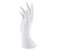 Hand Finger Gloves Rings Bracelet Bangle Watch Jewelry Display Stand Organizer Holder, PVC, 4 Colors to Choose, White