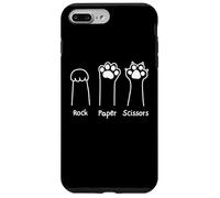 Hand Game Rock Paper Scissors Cute Paw Funny Cat Men Women Coque pour iPhone 7 Plus/8 Plus