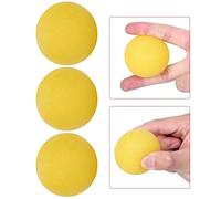 Hand Grip Strength Trainer 3 pcs Squeeze Balls for Hand Exercise Stress Relief and Finger Fitness - Yellow Round Hand Strengthener for Men and Women
