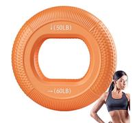 Hand Grip Strengthener - Finger Exerciser, Palm Trainer for Muscle Building, Silicone Rings with Adjustable Resistance, Fitness Equipment, Wrist Tool for Rock Climbing, Home Gym and Musicians Practice