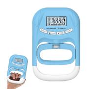 Hand Gripper - Battery Powered Digital Strength Tester and Hand Exercise Equipment, Quick-Start AAA Battery Frame, Impact-Resistant Lightweight Shell, Fitness, Blue for Travel
