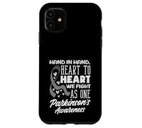 Hand Heart We Fight As One Parkinson 's Awareness Coque pour iPhone 11