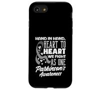 Hand Heart We Fight As One Parkinson 's Awareness Coque pour iPhone SE (2020) / 7/8