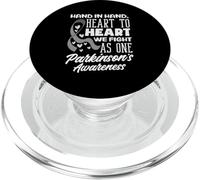 Hand Heart We Fight As One Parkinson 's Awareness PopSockets PopGrip pour MagSafe