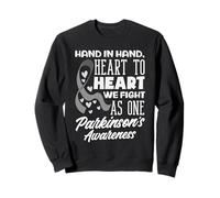 Hand Heart We Fight As One Parkinson 's Awareness Sweatshirt