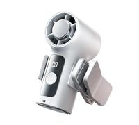 Hand Held Cooling Fan - Portable Handheld Fan With LED Display And Removable | USB Rechargeable Small Cooler | Clip 360-Degree Rotation Cold Handheld Fans For Travel Summer Camping Cruise Vacation