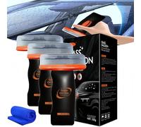 Hand-Held Glass Emulsion Cleaner, 2026 New Hand-Held Glass Emulsion Car Cleaner, Car Windshield Oil Film Remover, Windscreen Oil Film Remover, Easy-to-Use Cleaning Polishes Tool (3Pcs)