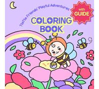 Hand-Illustrated Coloring Book with Guide 02: Playful Adventures with TteTte Friends