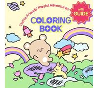 Hand-Illustrated Coloring Book with Guide 03: Playful Adventures with TteTte Friends