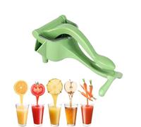 Hand Juicer Squeezer Aluminum - Hand Juicer Press, Easy To Clean For Orange Citrus Pomegranate Lime Grapefruit Home Kitchen (Green (PP Material))