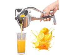 Hand Juicer Squeezer - Aluminum Manual Press Juicer for Lemon, Orange, Lime, Grape, Pomegranate, Press and Drink Immediately