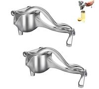 Hand Juicer Squeezer, Manual Juicer Squeezer, Food-Grade Stainless Steel, Easy to Store & Clean, For Lemons, Oranges, Citrus, Home Kitchen, Daily Fresh Juice Making (2PCS)