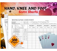 Hand Knee And Foot Score Sheets: Smooth Gameplay Note Pad