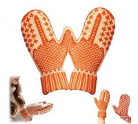 Hand Knitted Hidden Middle Finger Mittens,Funny Hidden Middle Finger Mittens，Unisex Cozy Knit Winter Warm Gloves (1)