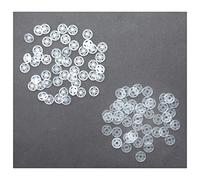 HAND® Lot de 40 paires de boutons pression invisibles en plastique transparent 12 mm