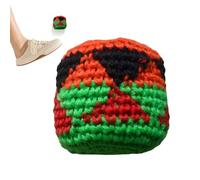 Hand-Made Knitted Footbags, Colorful Crochet Kick Balls, Handwoven Juggling Bags, Assorted Toss Pack, Multicolored Footbag Sack for In/Outdoor Party Games, Handmade Guatemalan Crafts for Kids & Adults